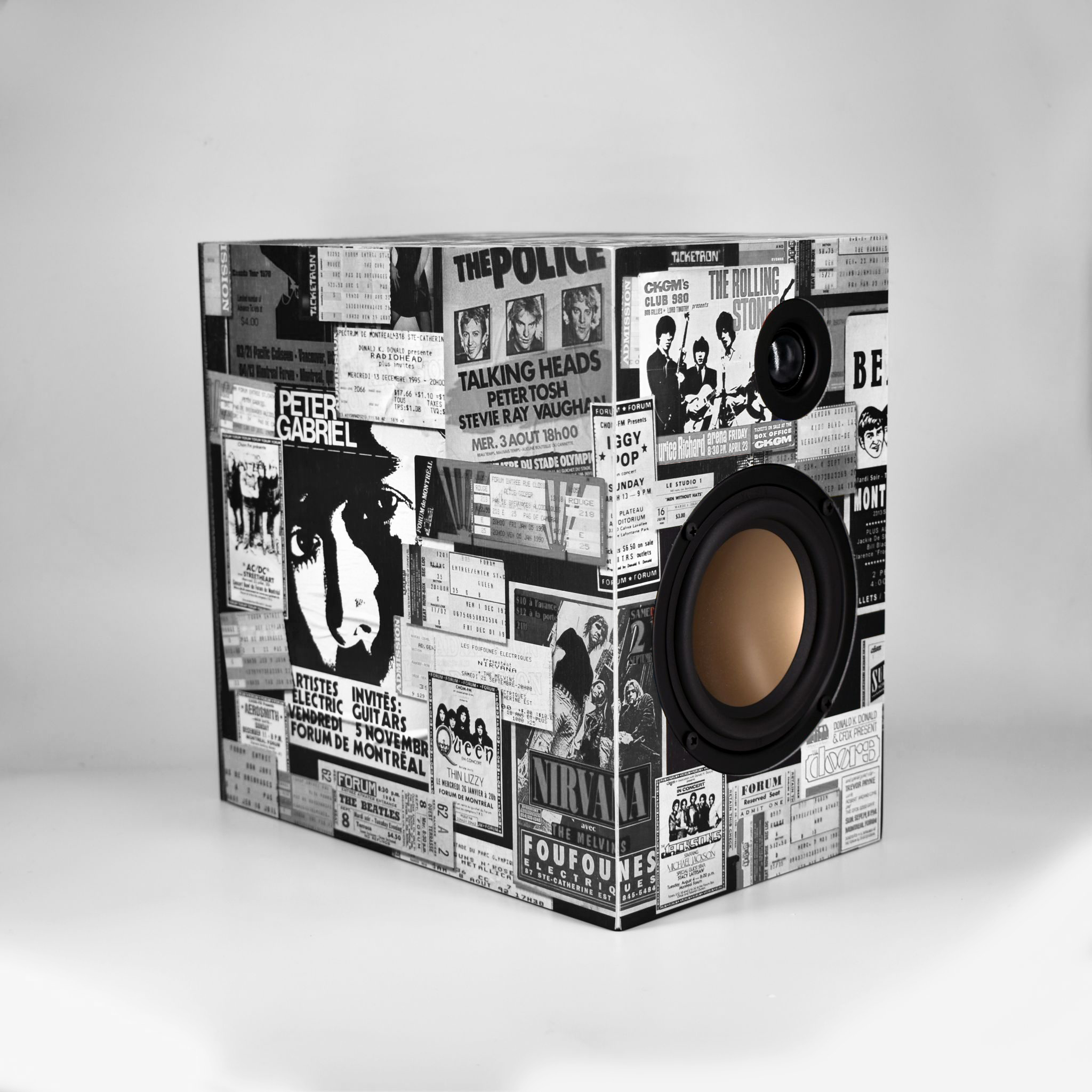 LENOIR1001 Speaker Pair Concerts in Montreal Black & White Edition FABICI